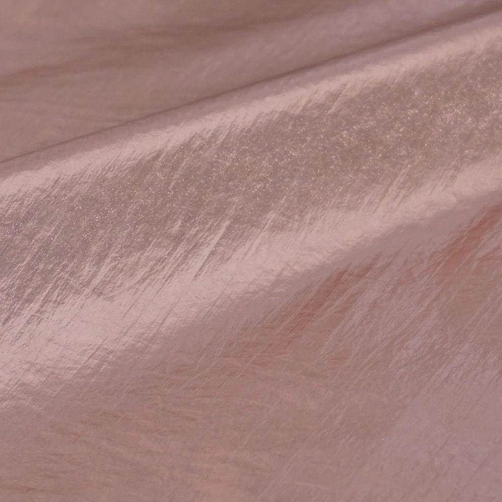 Folienstoff Nylon Metallic-Look puderrose